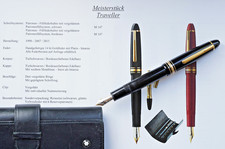 MONTBLANC Meisterstück 147 Traveller penna stilografica 14K pennino "F" - perfetta