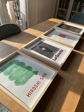 Lotto di 4 stampe + 4 cornici