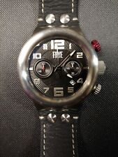 FRYE 37FR00005-01 Orologio Cronografo Uomo Harness Acciaio Cinturino Pelle Nero