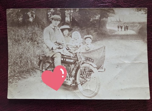 Rppc vintage bsa - rppc, motorcycle