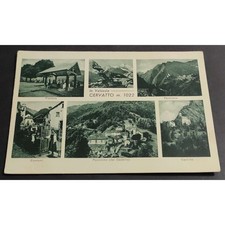 Cartolina In Valsesia - Cervatto - Fontana - Panorama - Costumi - Castello