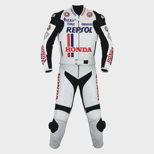 Tuta pelle bianca honda - tuta,