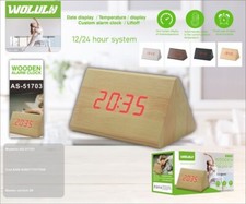Sveglia Digitale Legno Wolulu