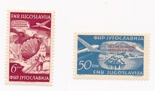 Francobolli Jugoslavia 6 e 10