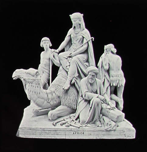 Glass magic lantern slide - glass,