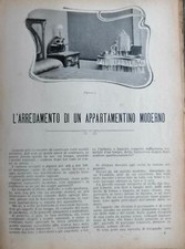L'ARREDAMENTO DI UN APPARTAMENTO MODERNO (da "LA LETTURA" del 1906)