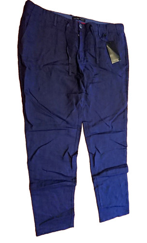 Pantalone lino zara uomo - zara, blu