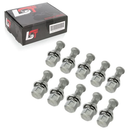 10x bulloni zigrinati con dado - bulloni,