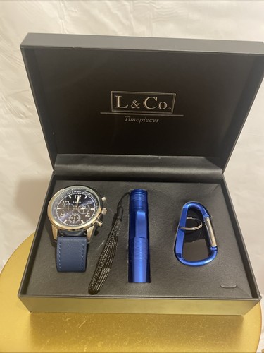 Set orologi blu - set, l&co.