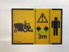 Etichetta "non avvicinarsi" ORIGINALE GIANNI FERRARI per trattorino 00555200018