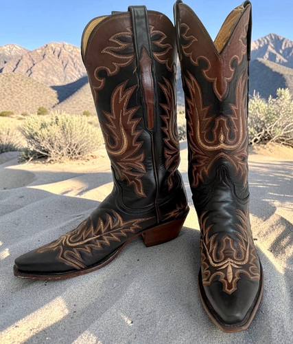 Stivali cowgirl western neri