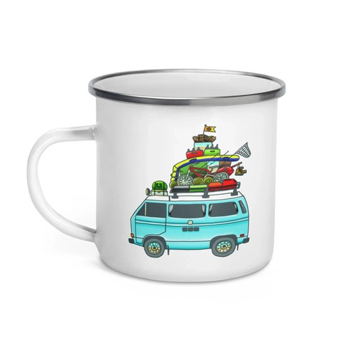 Tazza campeggio smaltata - tazza,