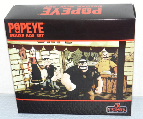 Mezco popeye deluxe boxed set - deluxe,