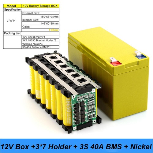 Confezione batteria 12v 7p - batteria,