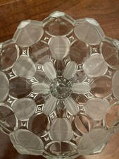 Coppa In Vetro Con Lavorazione Trasp E Satinata Molto Pesante 