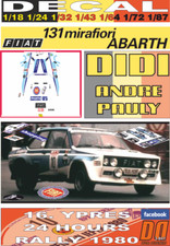 DECAL FIAT 131 ABARTH DIDI
