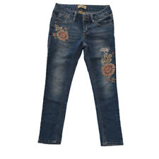 Pantaloni strappati alla moda BAMBINA Squeeze 7 ANNI Ricamo - Indossato pochissi