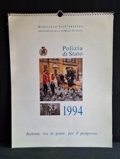 Militaria CALENDARIO storico della POLIZIA DI STATO del 1994