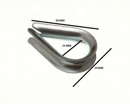 Fune acciaio thimble - thimble, 8mm