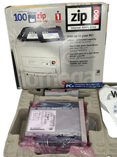 Iomega Zip 100 ATAPI IDE Internal Drive SuperFloppy Disks SCSI Cable Set Boxed
