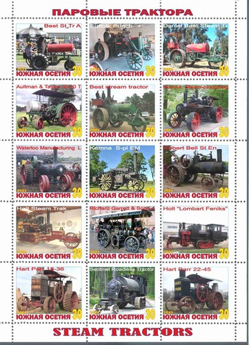 Foglio francobolli trattori - , a