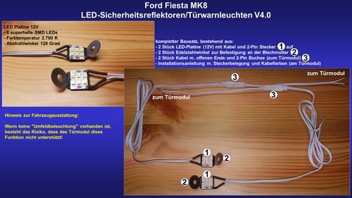Ford fiesta mk8 led luce - ford, di