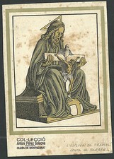 Estampa antigua la Santissima Trinidad andachtsbild santino holy card santini