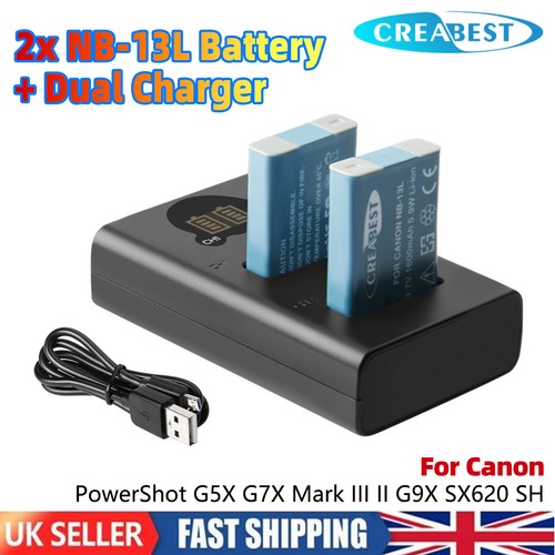 Batteria 2x3 13l - nb-13l, +