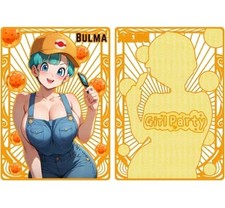 Metal Card. Waifu. Goddess BULMA DRAGON BALL Z Sexy Hentai Carta Metallo 