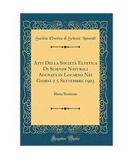 Atti Della Società Elvetica