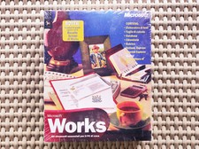 Microsoft Works , Big Box PC Software Vintage Italiano Sigillato (20231125) Raro