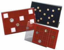 EXPO ESPOSITORE DA VETRINA O BANCO IN PLEXIGLAS PER MONETE PICCOLO 19 x 21 Cm