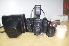 Macchina fotografica vintage Zenit 11 produzione russa anni 80/90,con accessori 
