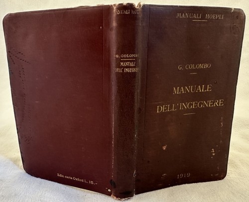 Colombo manuale dell ingegnere - colombo, dell'ingegnere