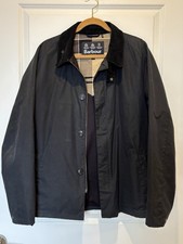 Barbour Waxed Jacket L Navy