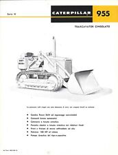 Depliant  Caterpillar 955  Traxcavator  Cingolato 100 HP -  CGT S.p.A. Vercelli
