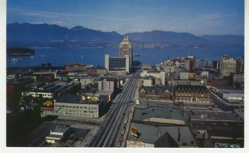 Postcard view customs - of,