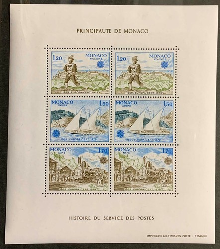 Monaco souvenir sheet eupora - monaco,