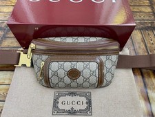 Gucci borsa cintura beige GG