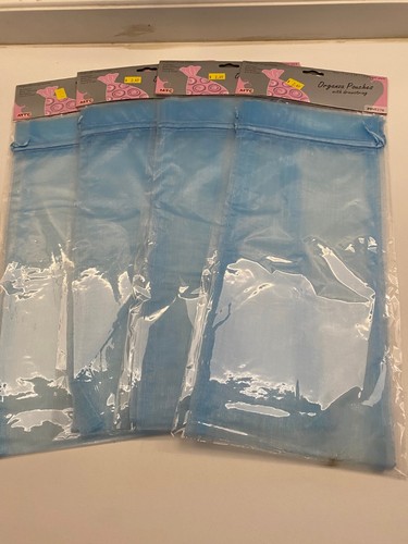 Lotto sacchetti organza blu - lotto,