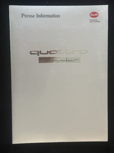 Audi cartella stampa - cartella,