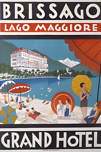 Poster brissago lago maggiore - poster,