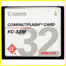 Scheda compact flash Canon FC-32M 32Mb. CF 32 Megabyte. Memory Card. Memoria.