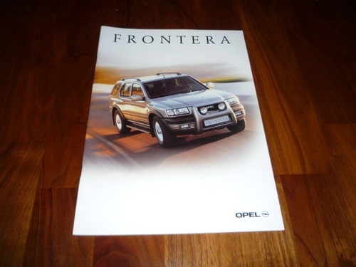 Brochure opel frontera 1999 - opel,