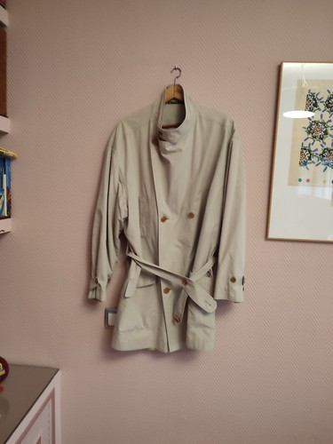 Trench gabardina corta - trench, /