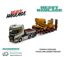 Modelli WSI / Cavallino | Scania S 6x4 + caricatore basso Faymonville scala 1:50