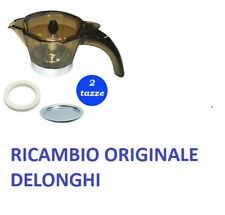 CARAFFA + GUARNIZIONE + DOCCETTA  ALICIA DE LONGHI 2 TAZZE EMK2 EMKE 21 