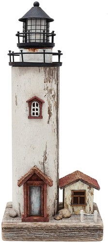 Decorazione faro legno con - decorazione,