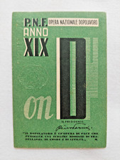 Tessera P.N.F. Partito