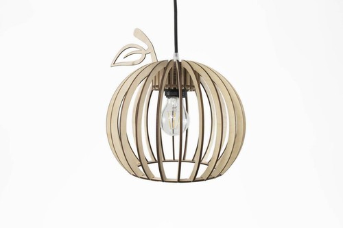 Lampada legno paralume in - lampada,